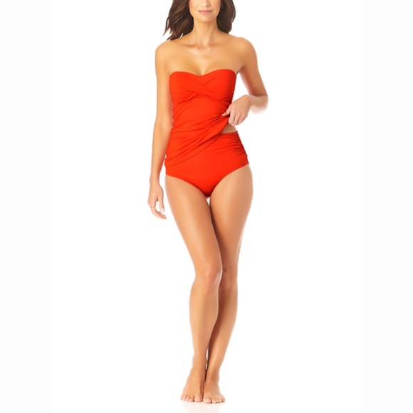 Anne Cole Tankini in orange - Picture 1 of 5